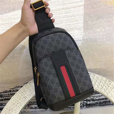 gucci mens bag replica|gucci sling backpack.